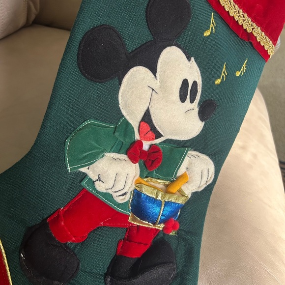 Vintage Disney Mickey Mouse Christmas Stocking - Picture 3 of 4